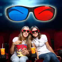 3d-очки kebidumei 5 шт./лот, красные, синие или Универсальные пластиковые очки с 3d-оправой в виде анаглифа для ТВ-фильмов 2024 - купить недорого