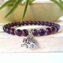 Pulsera de elefante de piedra natural para mujer, pulsera curativa de cuarzo, Ganesha, Ganesha, yoga , spiritual 2024 - compra barato