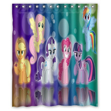 Custom My little pony Shower Curtain High Quality Waterproof Polyester Fabric Bathroom Shower Curtains 2024 - buy cheap