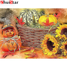 Diamond Painting Sunflower Full Drill Square Picture Of Rhinestone Diamond Embroidery Halloween Decor XY1 2024 - buy cheap