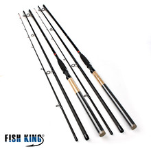 FISH KING-caña de pescar giratoria de alto carbono, señuelo de peso 40-3,6g, súper potente, 3 secciones, 3,9 M, 120 M 2024 - compra barato