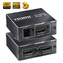 Navceker-Divisor UHD 4K HDMI 2,0, 1x2, compatible con HDCP 1,4, 3D, divisor HDMI 2,0, 4K, 1 entrada, 2 salidas, caja de interruptor para Blu-ray DVD HDTV 2024 - compra barato