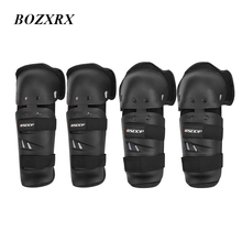 BOZXRX 4 pcs black Riding Tribe Motorcycle Knee Pads Elbow Pads Motocross Protective Gears Moto Rider Hands and Leg Protection 2024 - buy cheap