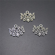 30pcs  Silver Color Letters Mom Charms For Jewelry Making DIY Mother's Day Gifts A2190 2024 - buy cheap
