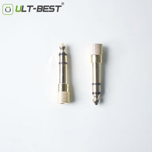ULT-Best 6.5mm 1/4" Male plug to 3.5mm 1/8" Female Jack Stereo Headphone Headset Audio Adapter Plug Connector for Microphone 2024 - buy cheap