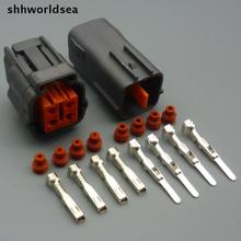 shhworldsea 4/10/50/100set 4 pin car waterproof connector Oxygen sensor plug automotive electrical socket 6195-0018 6195-0015 2024 - buy cheap