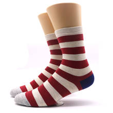 1Pair Men Socks Funny Causal Blends Cotton Socks Art Colorful Thermal Socks Compression Stripe Chaussette Homme Sokken 2024 - buy cheap