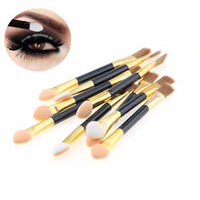 10pcs/set Disposable Double-end Eye Shadow Eyeliner Eyebrow Brush Multifunction Makeup Brush Sponge Eyeshadow Applicator Tools 2024 - buy cheap