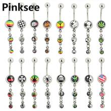 Chic Wholesale 16X Dream Catcher Dangle Hot Belly Ring Navel bar Fashion Body Jewelry Piercing Surgical Steel 2024 - buy cheap