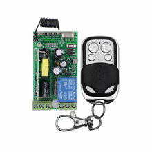 Sistema de interruptor com controle remoto sem fio, alta qualidade, receptor e transmissor, ac 85v, 110v, 220v, 230v, 250v, 1 ch
