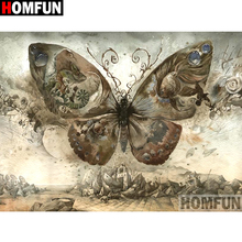 HOMFUN Full Square/Round Drill 5D DIY Diamond Painting "Animal butterfly" Embroidery Cross Stitch 3D Home Decor A10985 2024 - buy cheap