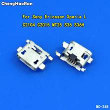 ChengHaoRan 2pcs Micro USB Charge Dock Socket Jack Plug For Sony Xperia L S36 S36H C2105 C2104 MT25 Charging Connector Port 2024 - buy cheap