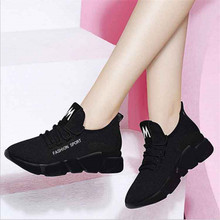 DIWEINI 2020 Spring New Women casual shoes fashion breathable lightweight Walking mesh lace up flat shoes sneakers women 2024 - buy cheap