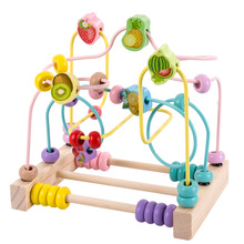 Crianças brinquedos montessori brinquedos educativos de madeira matemática brinquedos contagem contas ábaco em torno de contas brinquedos educativos para crianças presente 2024 - compre barato