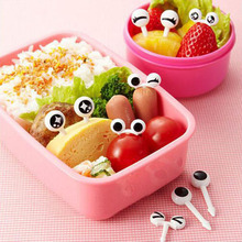 10Pcs/Set Mini Eyes Cartoon Fruit Fork Plastic Fruit Toothpick For Kids Decorative Tableware Food Picks Bento Accessories 2024 - buy cheap