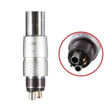 free shipping 6 Hole Quick Coupler Connector NSK Fit Dental Fiber Optic LED Handpiece 2024 - buy cheap