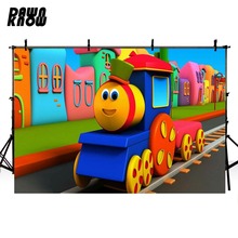 DAWNKNOW Cartoon Tomas Train Photography Background Photocall For Baby Party Backdrops For Children Photo Studio Customize G1080 2024 - buy cheap