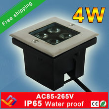 Free Shipping!!!   10pcs/lot  4w Square led underground light AC85-265V Cool/Warm White bar/stage/garden floor outdoor lighting 2024 - buy cheap