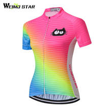 Weimostar Short Sleeve Cycling Jersey Women Breathable mtb Bike Jersey Shirt Quick Dry Riding Cycling Clothing Bicycle Clothes 2024 - buy cheap