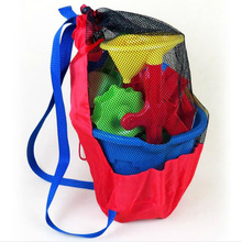 Портативные Детские сетчатые сумки для хранения на море, для детей, пляжная сумка с песком, спортивная водонепроницаемая сумка для ванной, рюкзаки для одежды с полотенцами 2024 - купить недорого