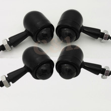 4X Black Bullet Heavy Duty Smoke Lens Motorcycle Bulb Turn Signal Indicators Lights For Harley Blinkers Cruiser 2024 - buy cheap