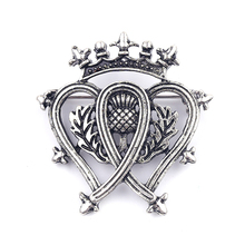 Outlander Brooch Flower Crown Heart Scotland Thistle Scottish Irish Badge Pins Brooches For Women Men Sword Lion Jewelry Gift 2024 - buy cheap