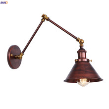 IWHD Loft Style Industrial LED Wall Light Fixtures Bedroom Living Room Swing Long Arm Vintage Edison Wall Sconce Lamp Luminaire 2024 - buy cheap
