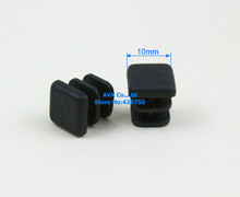 20 Pieces 10mm Square Plastic Insert Cap Tube End Cap 2024 - buy cheap