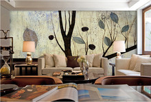 Murales 3D personalizados, arte de pintura al óleo, árbol de fruta silvestre abstracto, sala de estar, sofá, pared de TV, papel de pared del dormitorio 2024 - compra barato