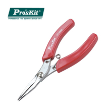 Pro'skit 1pk-396b 5-alicates de nariz longo de aço inoxidável, importação pequena, cabo vermelho com dentes, alicate de boca longa 130mm 2024 - compre barato