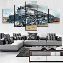 HD Printed 5 Pieces Print Picture Poster Steam Car Big Boy Framed For Modern Decorative Bedroom Living Room Home Wall Art Decor 2024 - buy cheap