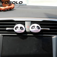 YOSOLO A Pair Panda Car perfume Cute Clip Car Freshener Air Freshener Car-styling Decoration 2024 - buy cheap