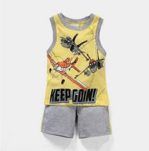 New Summer Baby Boy Clothing Set vest + Shorts Kid Boy Summer Sets Children Boys Clothes Set Sleeveless pajamas 2-7year 2024 - buy cheap