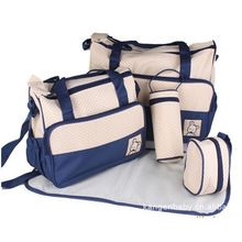 Conjunto de 5 unids/set de bolsas de pañales de hombro para bebé, bolsa de pañales duradera para cochecito, bolsa de mamá, bolsas de bebé para madre/bebé, 5 unids/set 2024 - compra barato