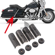 Ojal de goma + cojín de soporte para Harley Davidson Road King, alforja dura personalizada, nuevo, envío gratis 2024 - compra barato