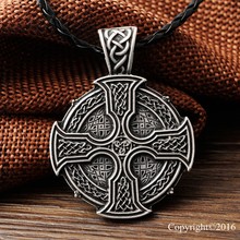LANGHONG 1pcs Solar Cross Celtics Armenian cross Druid Pendant Necklace Amulet Pendant Necklace Talisman 2024 - buy cheap