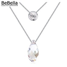 BeBella 2 in 1 chocker necklace Made with Swarovski Elements new trendy for women girls Christmas gift 2024 - buy cheap