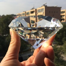 Papel de vidro brilhante k9, alta qualidade, 100mm, cristal, decoração de casa, casamento, presentes de dia dos namorados 2024 - compre barato