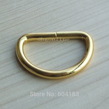 10 шт 1 "25 мм D Dee кольцо не сварное золото для ленты нейлоновый пояс тесьма D пряжки мешок 2024 - купить недорого