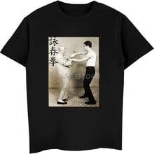 Летняя брендовая мужская футболка, модная мужская футболка с принтом крыла Чуна кунг-фу, повседневная мужская короткая футболка, уличная одежда в стиле Харадзюку, крутые футболки 2024 - купить недорого