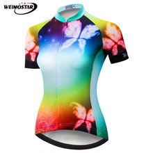 Weimostar-Camiseta de Ciclismo para mujer, ropa para bicicleta de montaña, Maillot de equipo profesional, ropa de Ciclismo de secado rápido, 2021 2024 - compra barato
