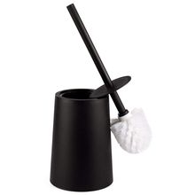 New Hot Toilet Brush Holder Set Toilet Bowl Brush with Holder Black for Bathrooms Modern Design with Lid and Long Handle 2024 - buy cheap