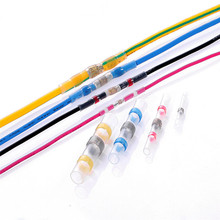 Terminales de retracción de calor a tope para soldadura, conectores de cable de empalme impermeables, sello de soldadura, terminales de prensado, 26-10 AWG, 75 Uds. 2024 - compra barato