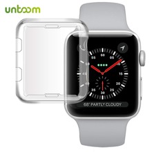 Untoom-funda protectora de pantalla de TPU para Apple Watch, accesorios para iWatch de 38mm/42mm, funda de TPU para Apple Watch Series 3 Series 2 2024 - compra barato