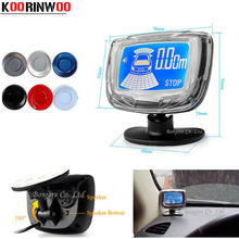 4 Sensors Buzzer LCD Digital Screen Monitor Parking Sensor Kit Display 22mm Car Reverse Radar Parking Assistance System 12V 2024 - buy cheap