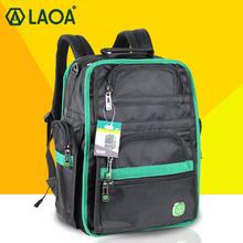 LAOA Многофункциональный рюкзак для инструментов, плотный профессиональный рюкзак для электрика, дорожная сумка 2024 - купить недорого