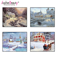 Sophie Beauty 5D Full Round Diy Diamond Painting Cross Stitch Handcraft Embroidery Ice Snow World Arts Drawing Needlework Mosaic 2024 - buy cheap