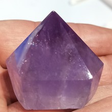 30-50mm rare natural purple quartz crystal stone amethyst point standing minerals pyramid tower reiki healing ametrine crystal 2024 - buy cheap