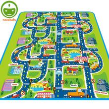 Tapetes de juego para niños, alfombrillas para gatear, alfombra de juego para niños, alfombra de desarrollo de tráfico urbano, PX24 2024 - compra barato