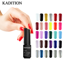 KADITION Nail Gel Pure Color 7ml Nail Polish Paint LED UV 29 Colors Gel Varnish Soak Off Poly for Nail Art Design Gel Primer 2024 - buy cheap